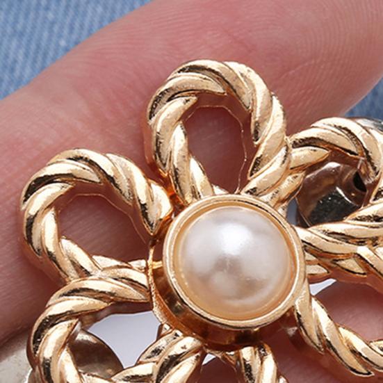 Yousheng 4 шт. Пуговицы для джинсов с цветком, Утягиватель талии брюк, Съемные декоративные пряжки для талии, Регулируемые зажимы для брюк без шитья для свободных джинсов