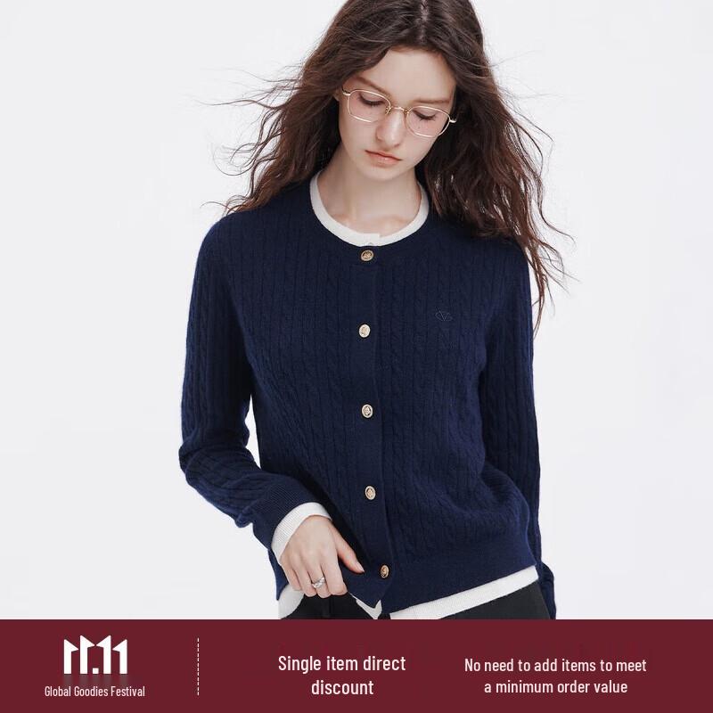 Женский вязаный кардиган GIOVANNI VALENTINO, 100% шерсть, имитация двух предметов