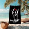Personalized customized proof beach towel with The Weeknd pattern - soft, absorbent,quick-drying,perfect swimming,camping&bathing