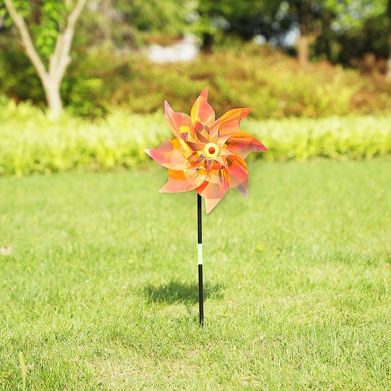 1 шт. Защита сада и огорода отпугиватель птиц светоотражающая ветряная мельница отпугиватель птиц анти-птицы ветряная мельница спиннер детская ветряная мельница