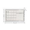 17-Grid Seashell Display Box Acrylic Durable Storage Display Organizer Box With Photo Frame Starfishs Trinket Storage Case