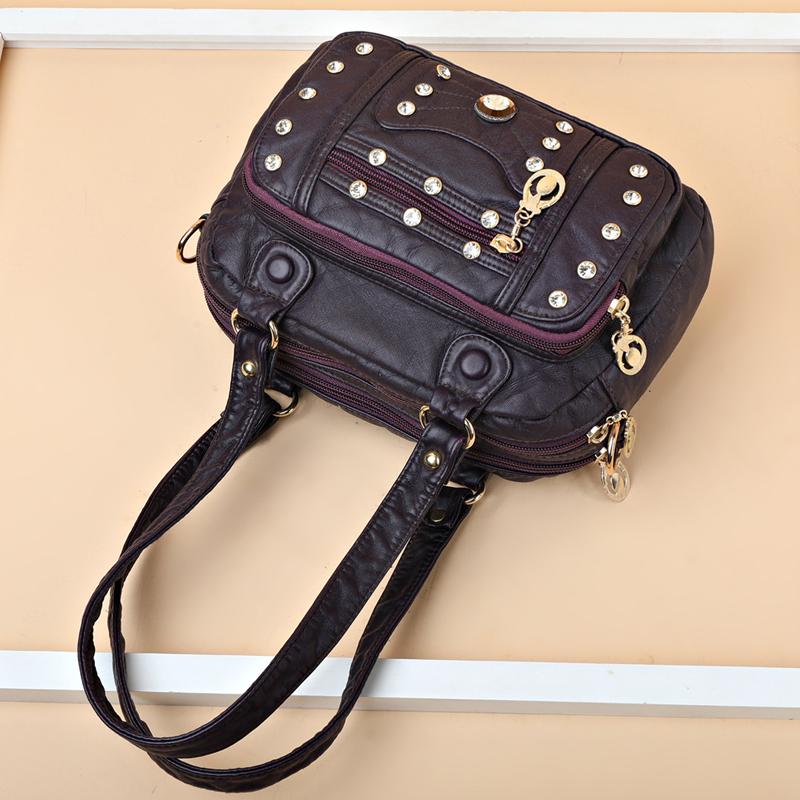Высококачественные мягкие кожаные женские сумки с несколькими карманами, роскошные маленькие женские сумки-мессенджеры через плечо
