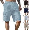 Men's Sports Cotton Linen Casual Loose Shorts Casual Pajamas Pocket Jogging Shorts Pants