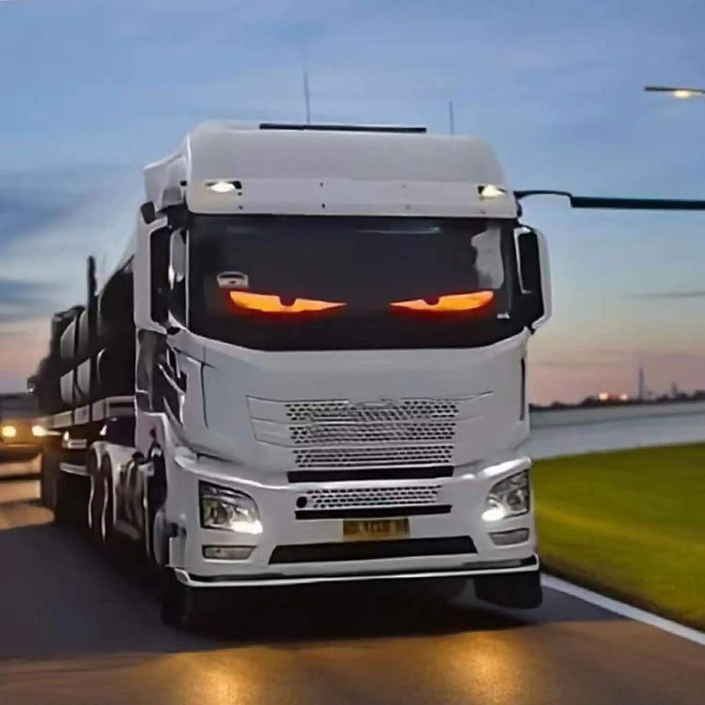 Car Devil Eyes Light Led Soft Screen DIY Colorful Car Windshield Dynamic LED Smart Phone App Control Flexible Matrix Screen