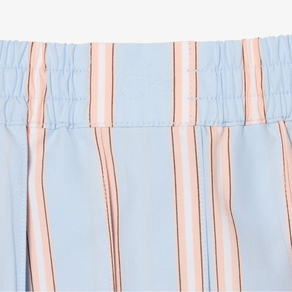 [Lacoste] Women's Poplin Stripe Shorts JF0250-56G48C