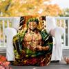 1pc Z-Zoro Theme Blanket - Digital Print, Polyester, Cozy for All Seasons, Perfect for Outdoor, and Travel