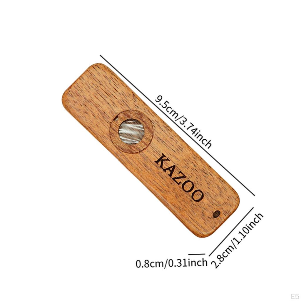 Деревянная гитара Kazoo, аккомпанирующий декор, деревянная губная гармошка, музыкальный инструмент для любителей музыки на открытом воздухе