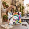 Colorful Watercolor Antelope Tote Bag Large Shoulder Bag for Daily Use