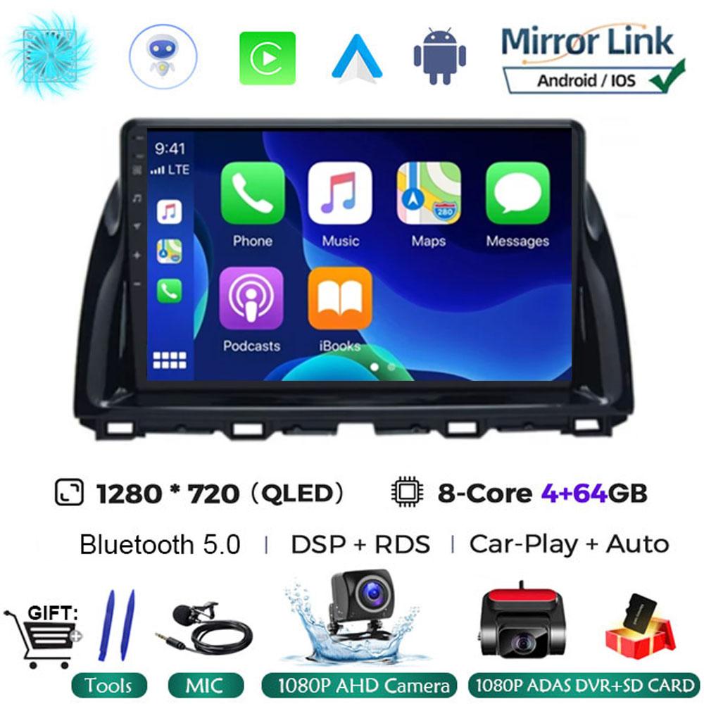 10.1"Android 14 Автомобильный мультимедийный видеоплеер для Mazda CX5 CX-5 2012 - 2015 Автомобильный Автомагнитола Gps Навигация стерео 2din Головное Устройство 4G