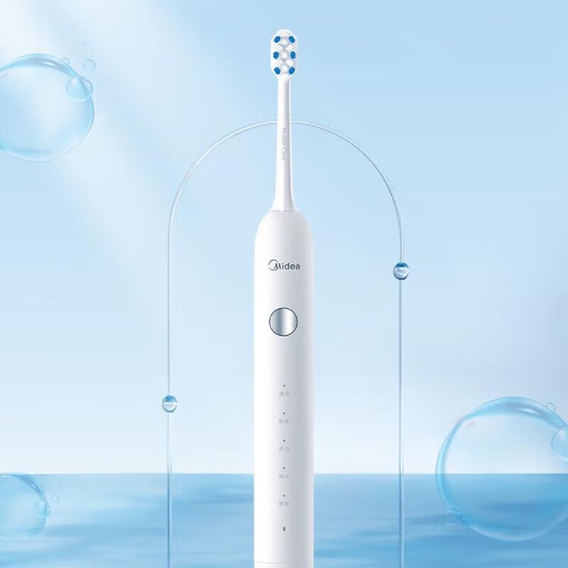 Midea Звуковая электрическая зубная щетка с мягкой щетиной, вилка CN (адаптер в комплекте)