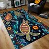Comfortable Crystal Velvet Rug Machine Washable Australian Sea Turtle Non Slip Fading Resistant Living Room Bedroom Gaming Area
