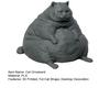 Прочный Кошачий Орнамент 3D Печатная Толстая Фигурка, Современная Сидящая Статуэтка для Декоративной Модели Настольного Декора, Коллекционный Орнамент в Форме Животного, Подарок для Влюбленных