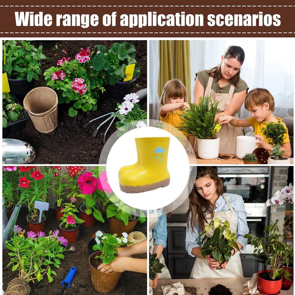 Резиновые сапоги Цветочный горшок Ретро Резиновые сапоги Контейнер для горшечных растений, Уличный и Морозостойкий, Сад на балконе Зеленое растение Цветочный горшок