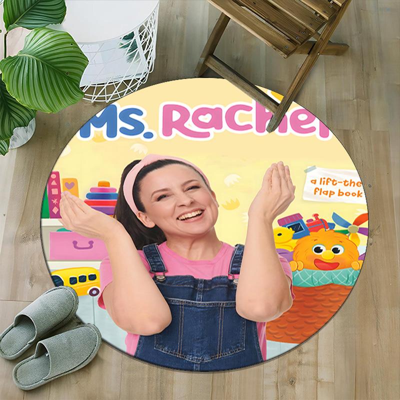 1pc Ms Rachel3 Print Round Carpet Chair Round Carpet Suitable for Bedroom Living Room Home Decorative Carpet