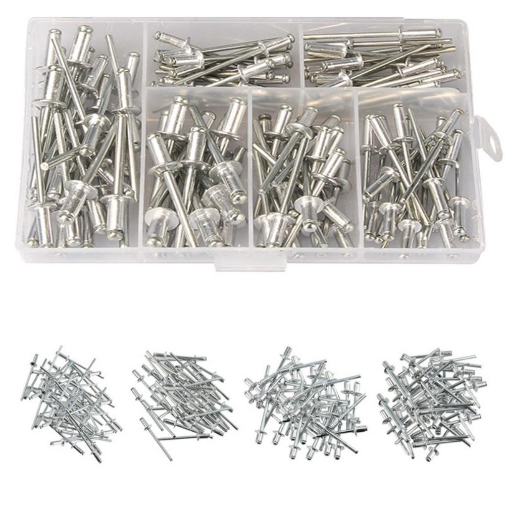120 шт. Сверхпрочный ручной заклепочник Ручной инструмент для установки резьбовых заклепок Набор заклепочника Набор гаек