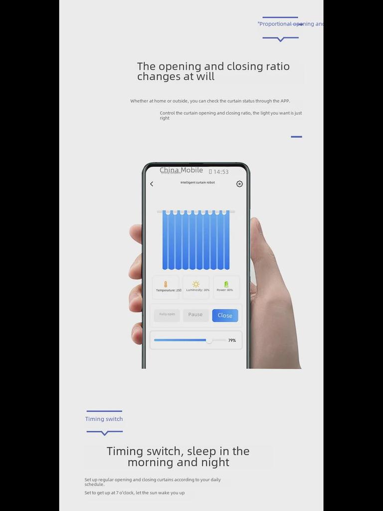 Tuya WiFi Smart Curtain Robot - Voice-Controlled Multi-Track Electric Curtain Companion