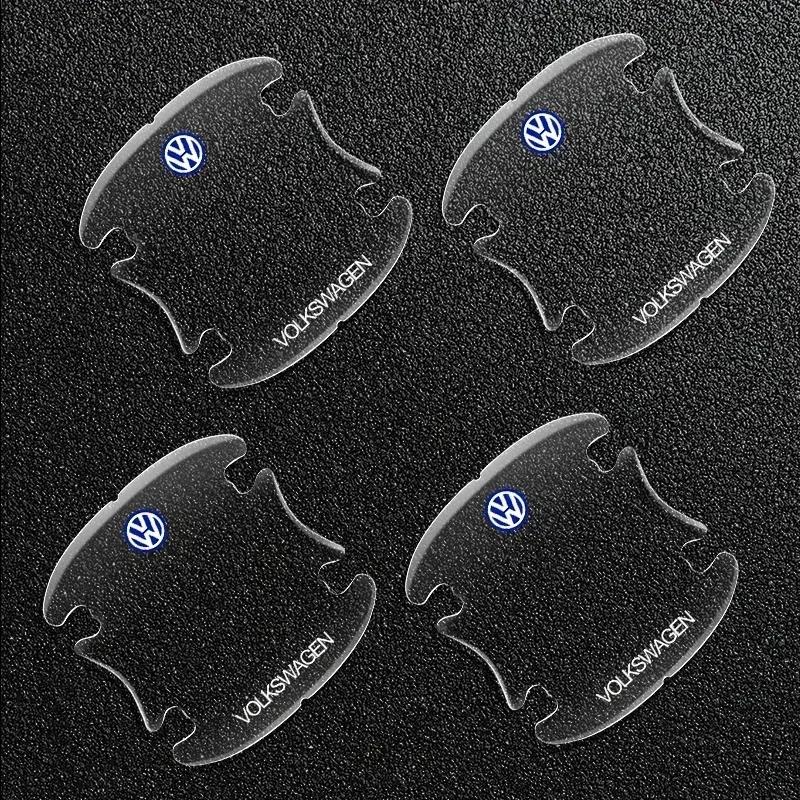 For VW Invisible Car Door Bowl Handle Protective Sticker Anti-collision Clear Strip Stickers for VW Volkswagen Golf Polo Passat Touran