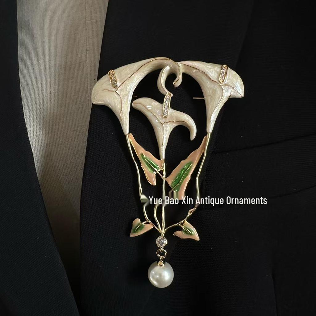 Ретро Западная Эмалированная Брошь: Лацкан-булавка с эффектом капель масла для костюмов и пальто