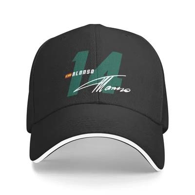 Печатная Кепка на Застежке Custom Alonso 14 Номер с Подписью Бейсболка Мужская Женская Дышащая Спортивная Автогонки Кепка для Папы На Открытом Воздухе