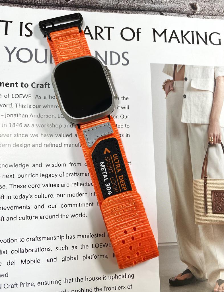 Compatible with Apple Watch Series 9/8/7 6/5/4/SE Ultra 2/3 Nylon Woven Band Designed To Fit 49mm 42mm 44mm 45mm 38mm 40mm 41mm