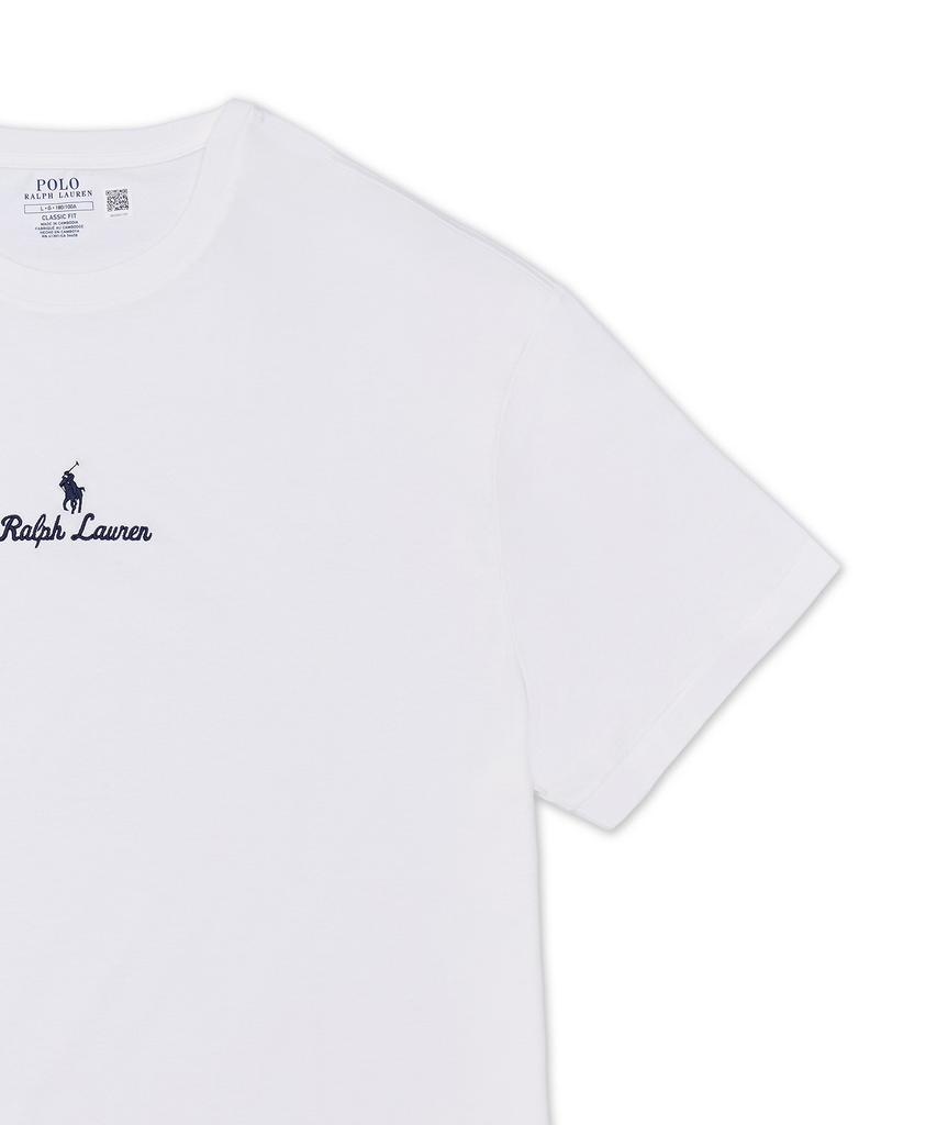 POLO RALPH LAUREN Классический крой Хлопковая футболка с логотипом - Белая
