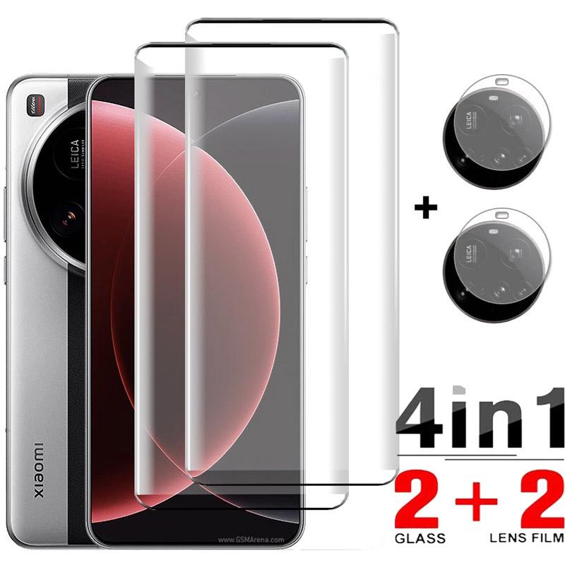 4 в 1 закаленное стекло для Xiaomi 15 Ultra Curved Screen Protector Защитная пленка для объектива камеры для Xiaomi 15Ultra Glass