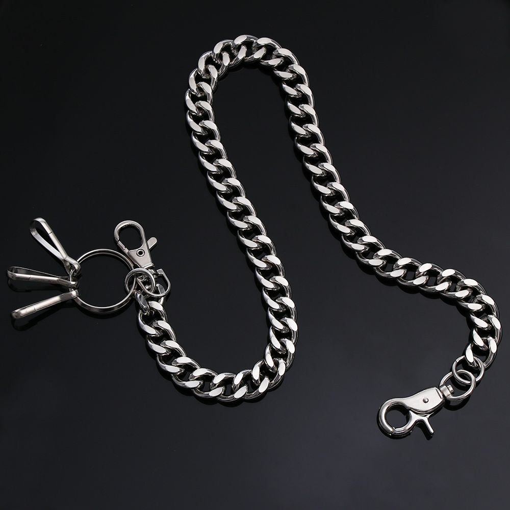 Key Chains Clip Hip Hop Jewelry Wallet Chain Belt Biker Link Pant Jean Keychain Thick chain