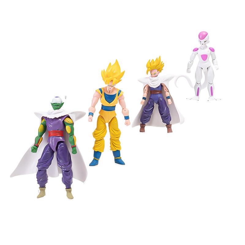 Аниме Фигурка Действия Dragon Ball Z Сон Гоку Вегета Гохан Фриза Супер Сайян Модель для Сборки Коллекционная Игрушка Подарок