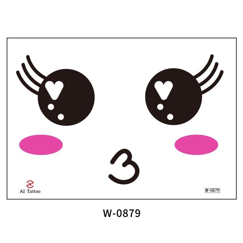 Beauty Sticker Tattoo Sticker Cartoon Cute Waterproof Tattoo Sticker Tattoo