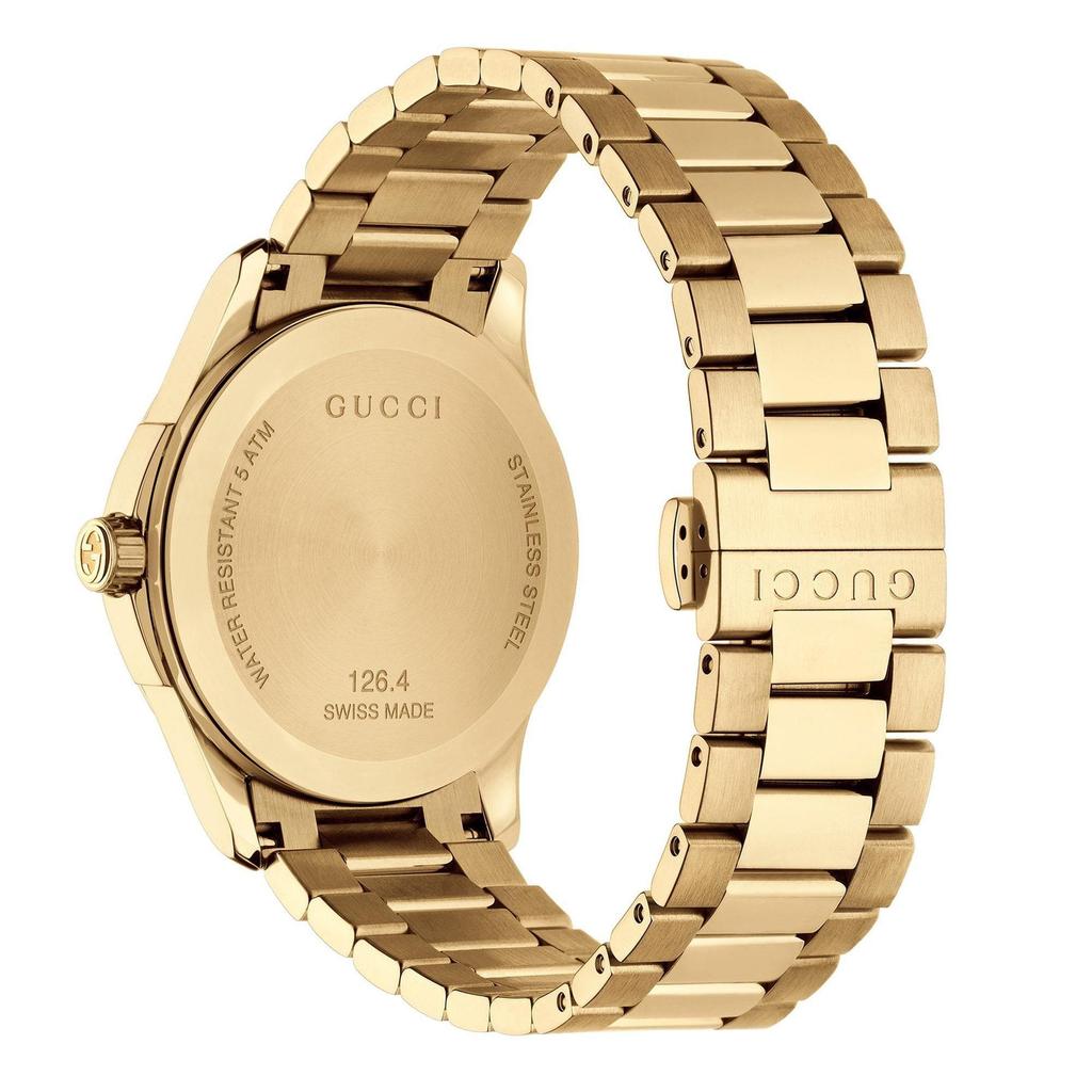Gucci YA126461 G-Timeless Часы унисекс с желтым золотым циферблатом
