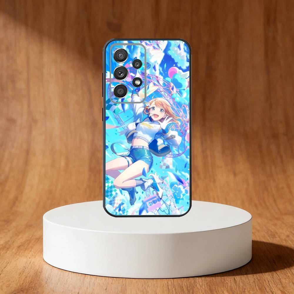 Милый чехол для телефона Project SEKAI для Samsung S25, S24, S21, S22, S23, S30, Ultra, S20, Plus, Fe, Note, 10, 9, 5G Черная крышка