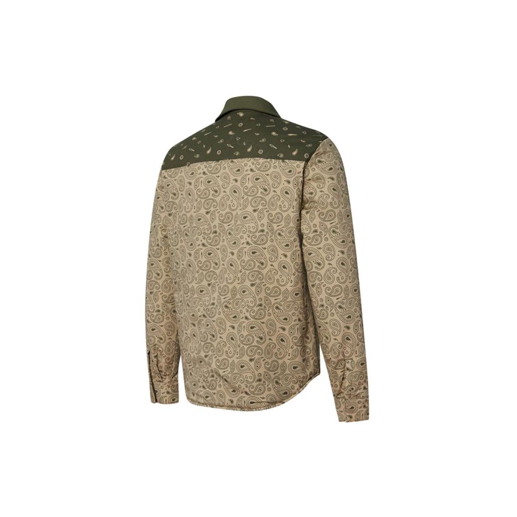 Puma Двусторонняя куртка Paisley Woven Woven Мужская Верхняя одежда Хаки 534972-12