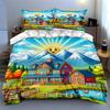Sunny countryside scene Bedding Duvet cover sets Duvet covers Pillowcases gifts (1 * Duvet Cover 2 * Pillowcases, without duvet insert)