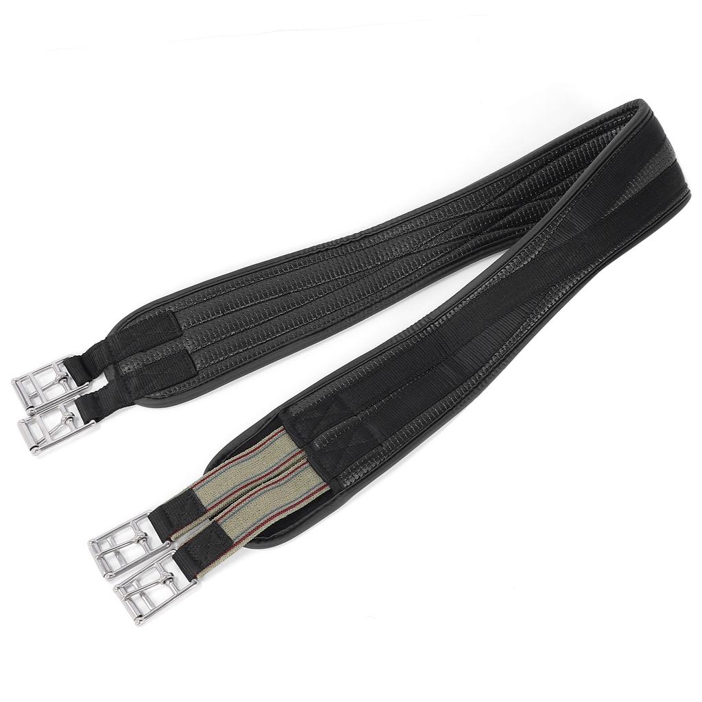 Английская подпруга без натирания Пряжка из нержавеющей стали ПУ кожа Противоскользящая Изогнутая Контурная Подпруга без натирания для Тренировок