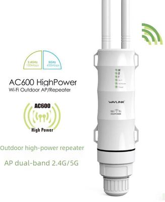 AC600 Двухдиапазонный уличный WiFi-повторитель и беспроводная точка доступа - 2,4G/5G