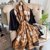 High-quality Luxurious Silk Scarves Headband Scarfs Neck Scarf For Women Chain Silk Scarf Women's Decorative Shawl