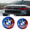 7 шт. Для BMW Составная модель Эмблема логотипа на капот 82мм+Задняя эмблема 74мм+Колпак ступицы колеса 56/68мм+Наклейка на руль 45мм для всех BMW