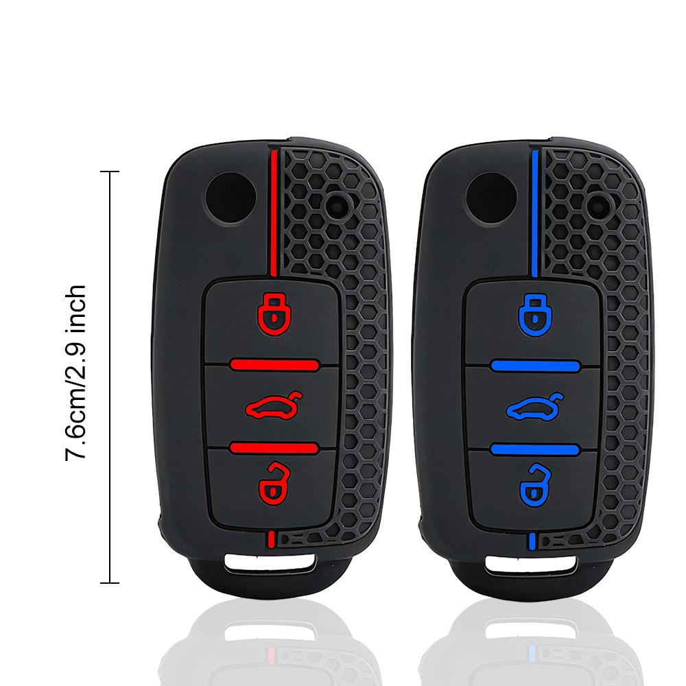 Для Vw Volkswagen Polo Passat B5 Tiguan Golf T4 Seat Leon Altea Ateca Skoda Octavia Superb Силиконовый Чехол-Кейс Брелок для Автомобильного Ключа