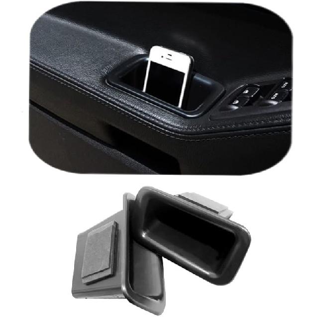 Vesul 4PCS Door Grab Tray Door Organizer Compatible With Ford Explorer 2024 2025 Armrest Phone Container Handle Ert ABS Tray Storage Box Glove