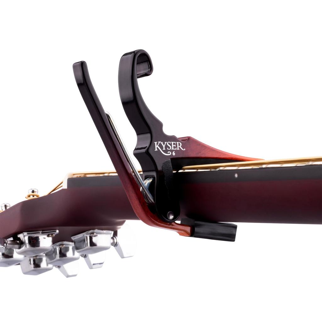 Kyser Quick Change Capo for Acoustic KG6SNB 6-String Guitar, Sunburst,