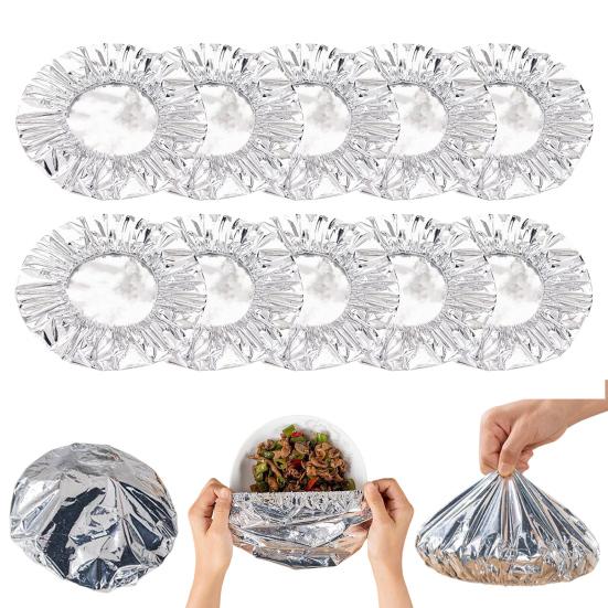 10/100Pcs Aluminum Foil Film Insulation Food Covers Heat Resistant BPA Free Kitchen