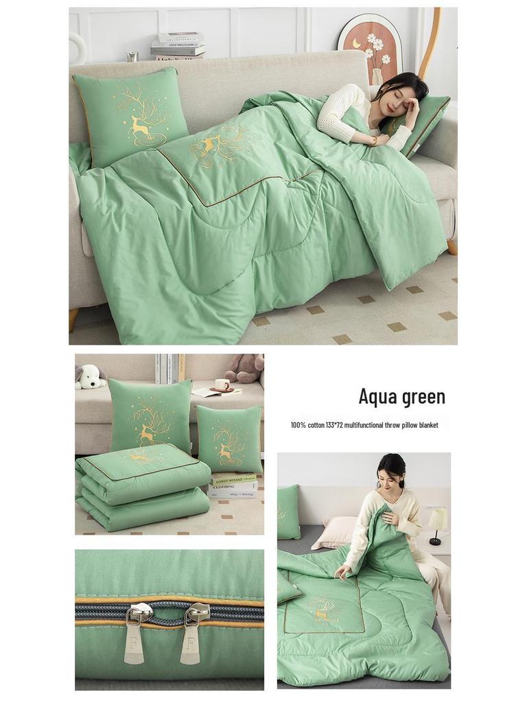 2025 Звездное небо Сика Олень Хлопковая подушка и набор одеял