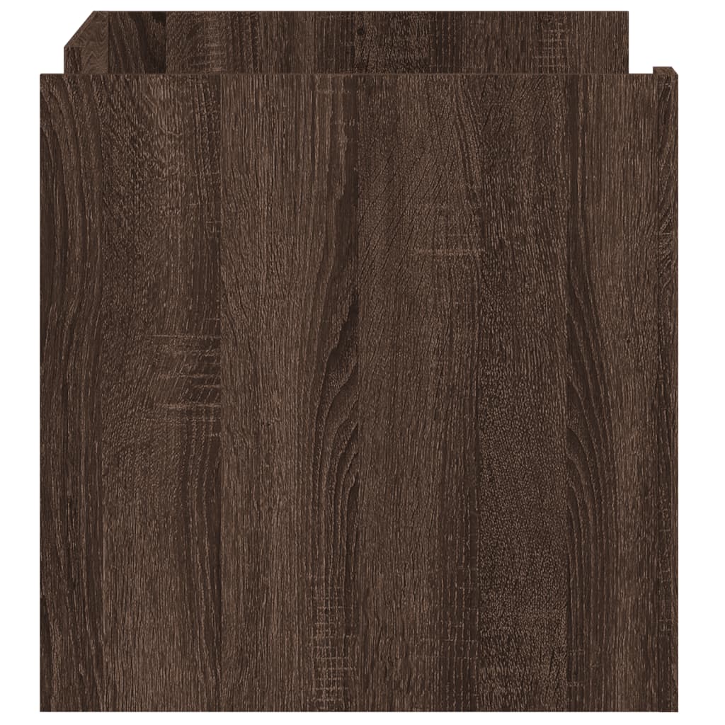 Coffee Table Brown Oak Effect 80 x 50 x 50 cm Engineered Wood