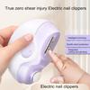 Электрическая автоматическая машинка для стрижки ногтей с низким уровнем шума, компактная, портативная, USB, перезаряжаемая, для маникюра и педикюра, беспроводная электрическая пилка для ногтей
