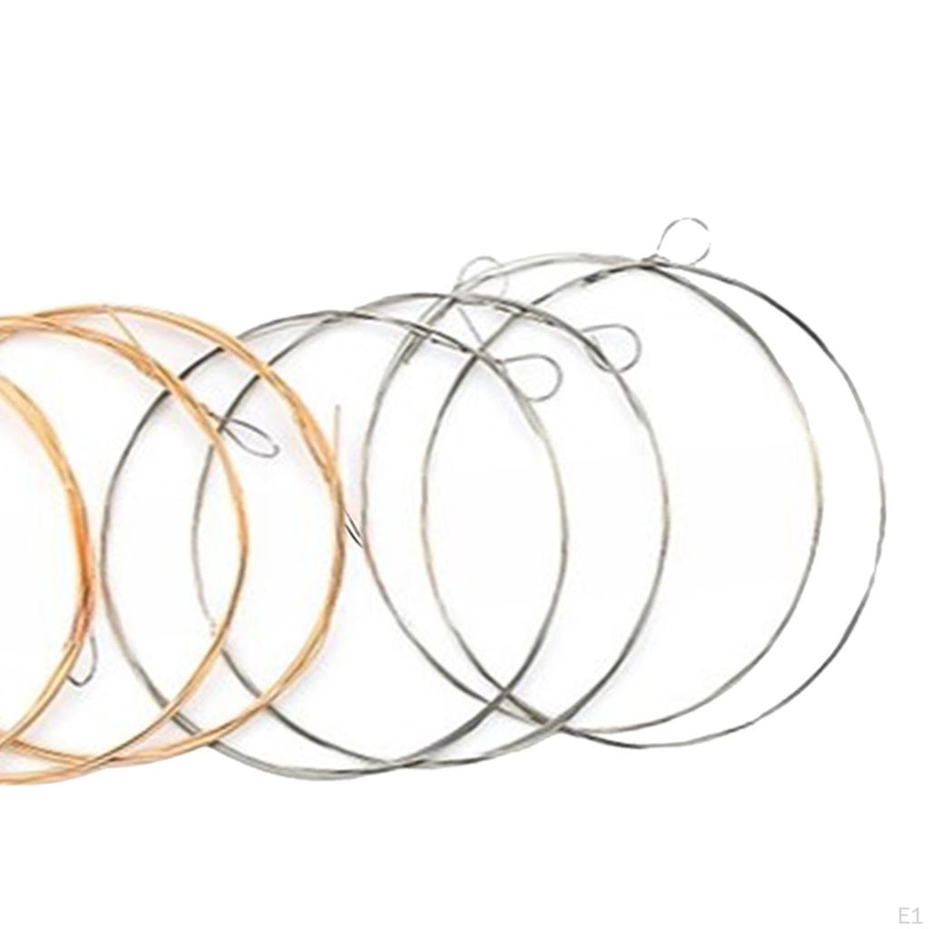 8 Pieces Mandolin Strings Set D-4TH Direct Replaces Parts Replacement Easy Installation