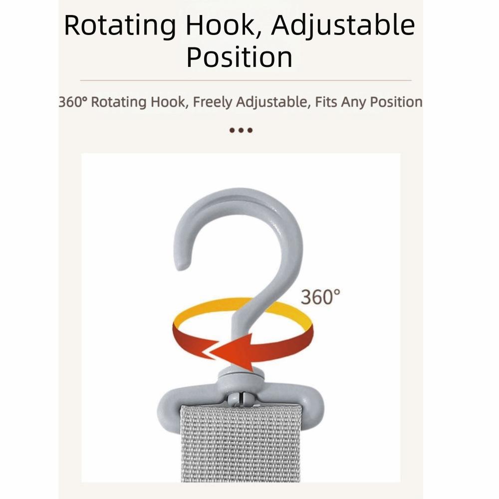 Metal Hanging Hat Storage Clips Holder with 8 Non-Slip Clips Shock Proof Baseball Cap Rack with Hook Multilayer Hat Display Rack
