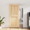 VidaXL Sliding Door and Hardware Kit 90x210 Cm Solid Pine, Interior Door, Interior Barn Door 3203015