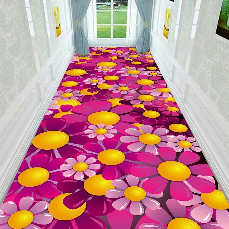 3D коридор бегун длинные ковры для прихожей украшения гостиной домашний проход коврики современный роскошный декор прихожей коврик