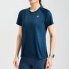 Asics Logo Round Neck Breathable Comfort Casual Sports Short Sleeve T-Shirt Women Tops Navy-Blue 2012D024-405