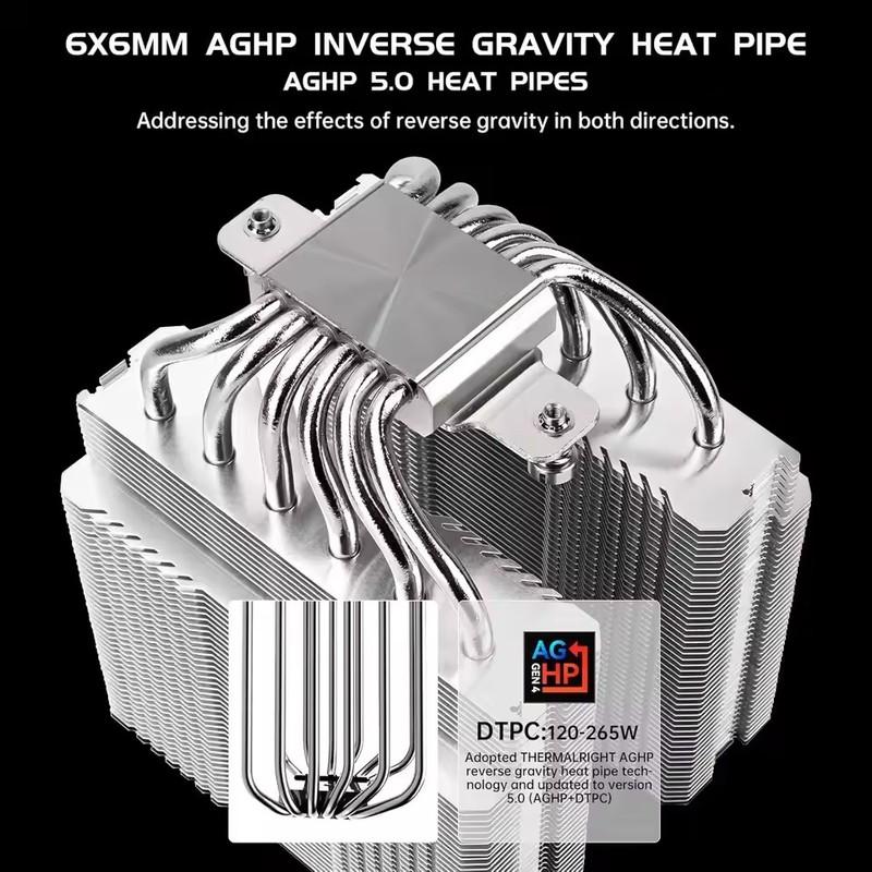 Thermalright Peerless Assassin 120 SE V2 Воздушный радиатор охлаждения корпуса компьютера, Поддержка LGA1851/1700/AM5/AM4 с вентилятором 120x120x28 мм
